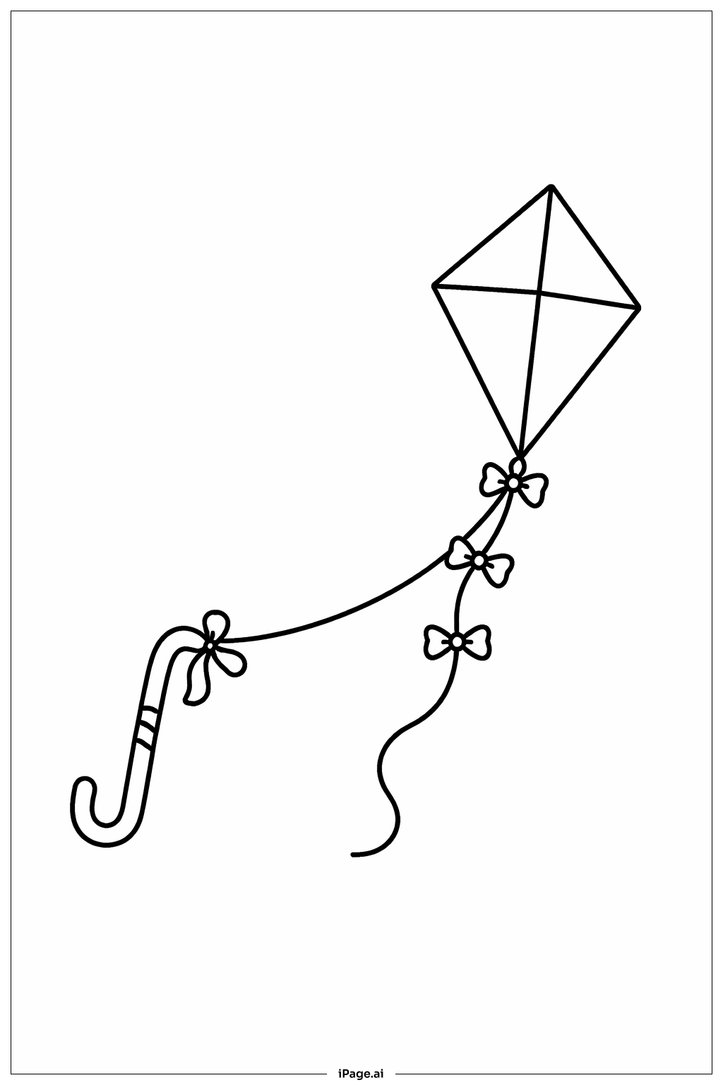  Regenschirm und Drachen Ausmalseite 