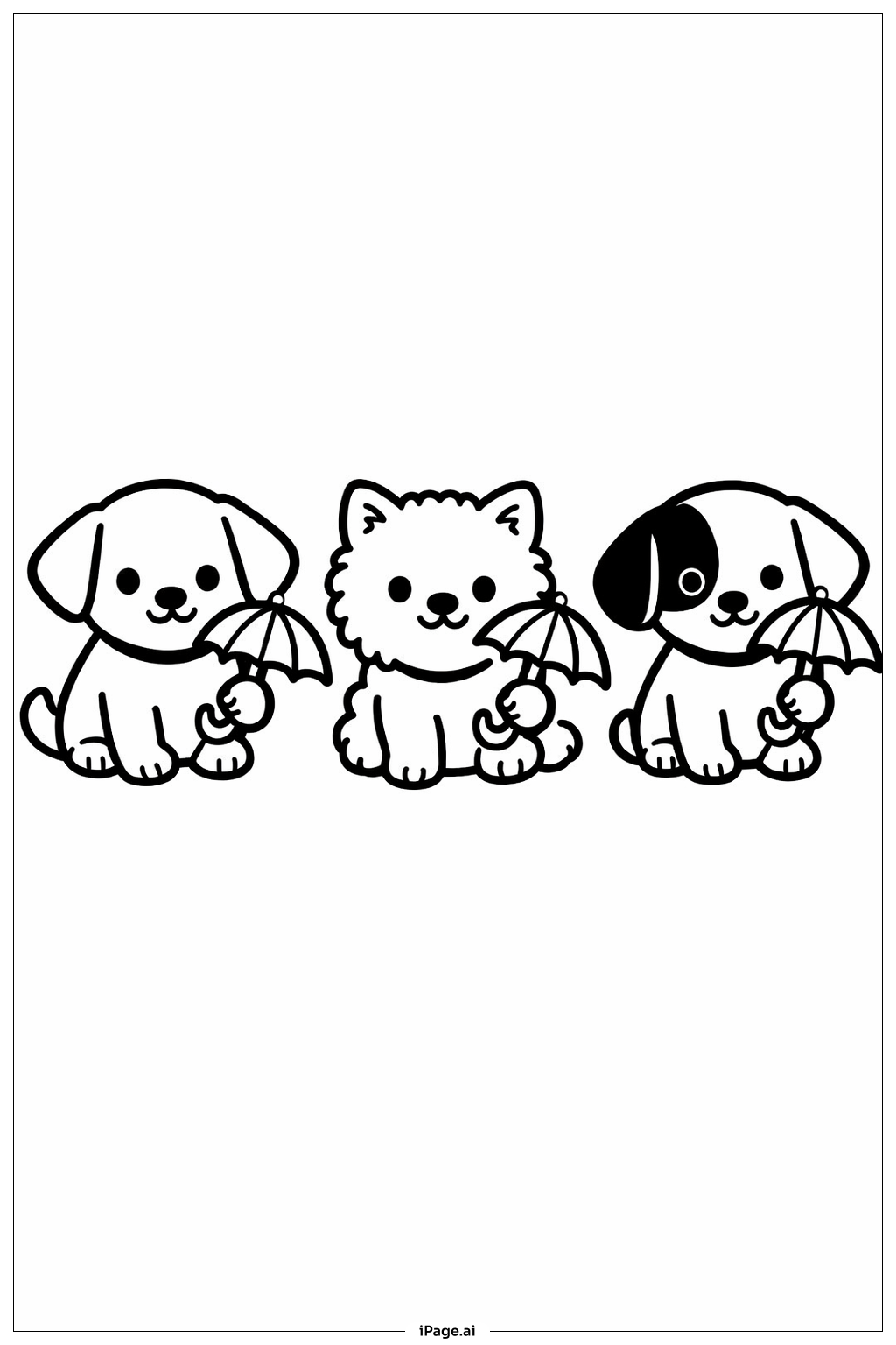 Regenbogen-Welpenumzug