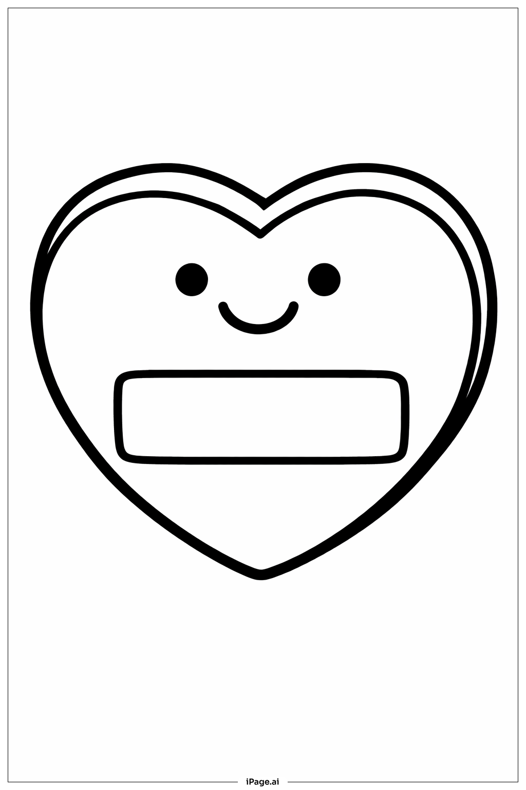  Valentines Candy Heart Coloring Page 