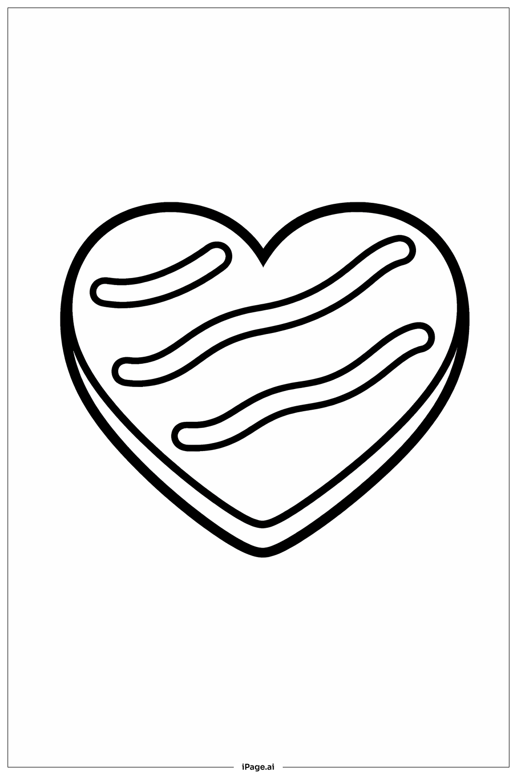  Valentines Heart Cookie Coloring Page 