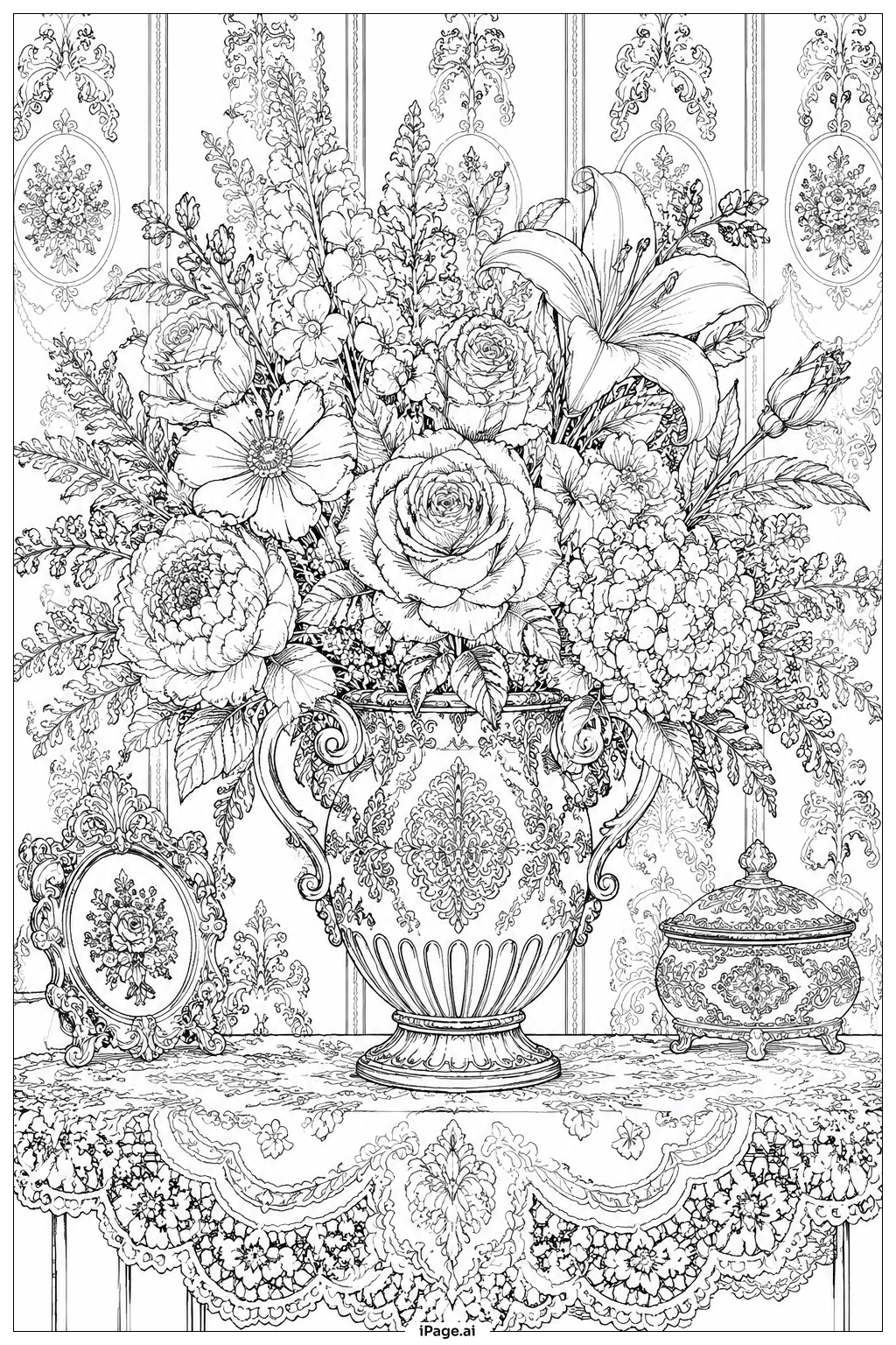 Victorian Flower Bouquet Arrangement