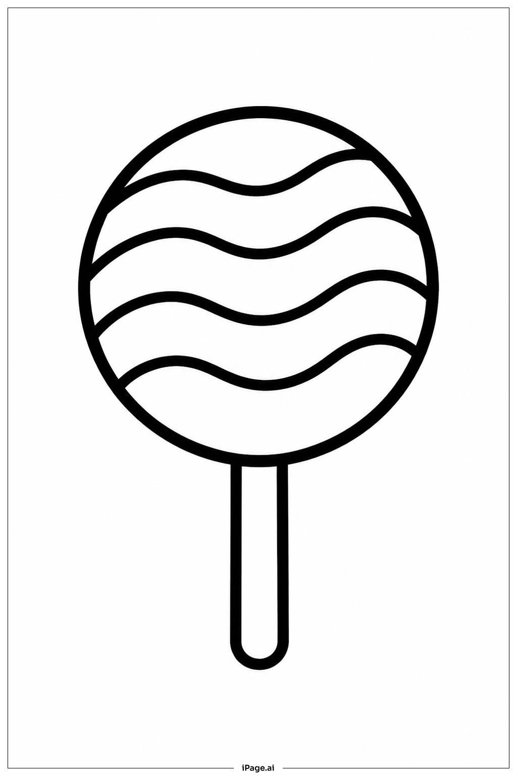  ウェービーロリポップの塗り絵ページ 