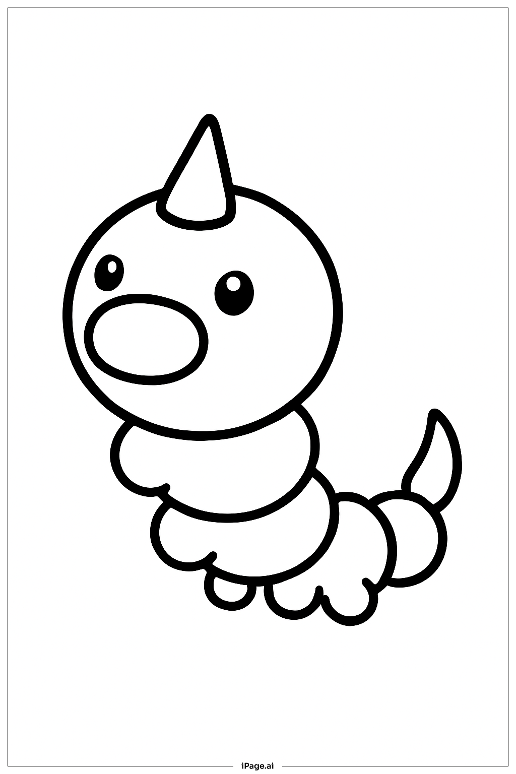 小尾蟲寶可夢著色頁