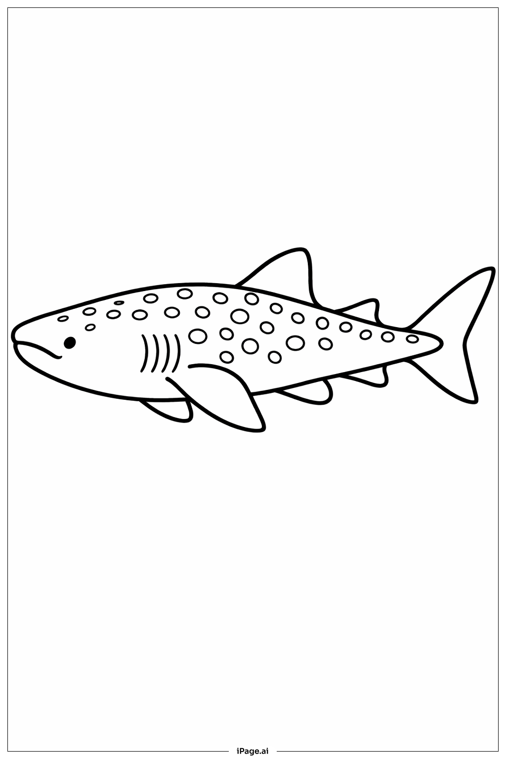  고래상어 프로필 색칠공부 페이지 