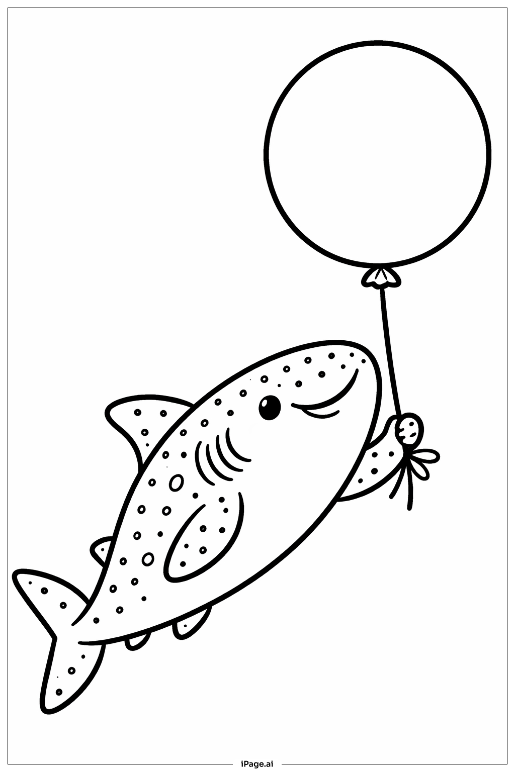 風船を持つジンベエザメ