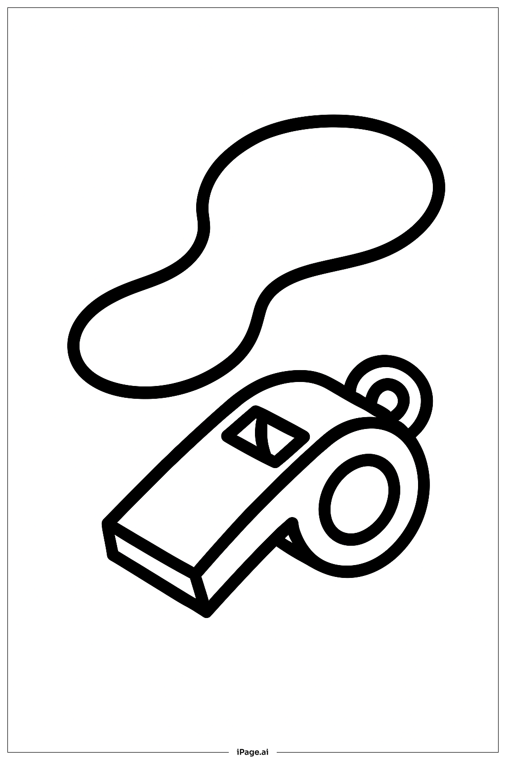  Whistle Coloring Page 