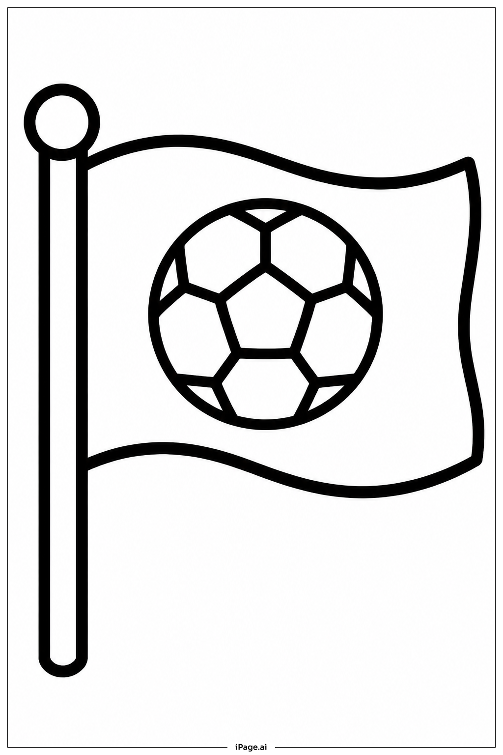  Página para colorir de Bandeira da Copa do Mundo 