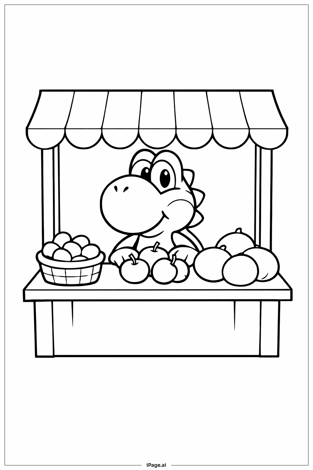 Yoshi au stand de marché