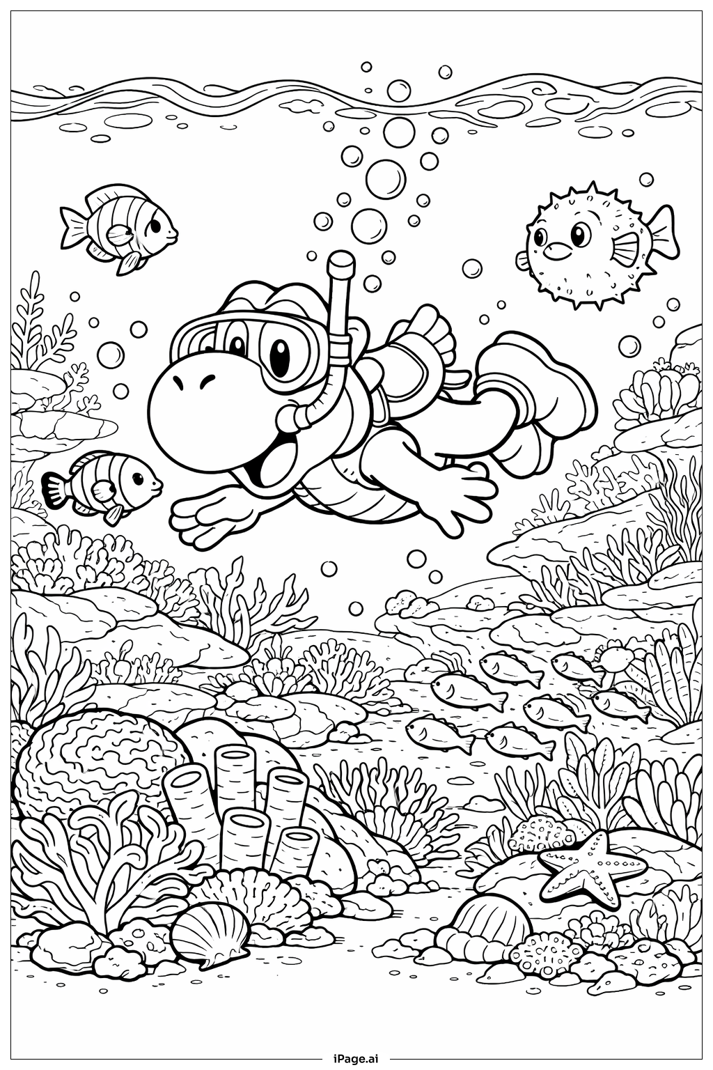 ヨッシーの水中探検