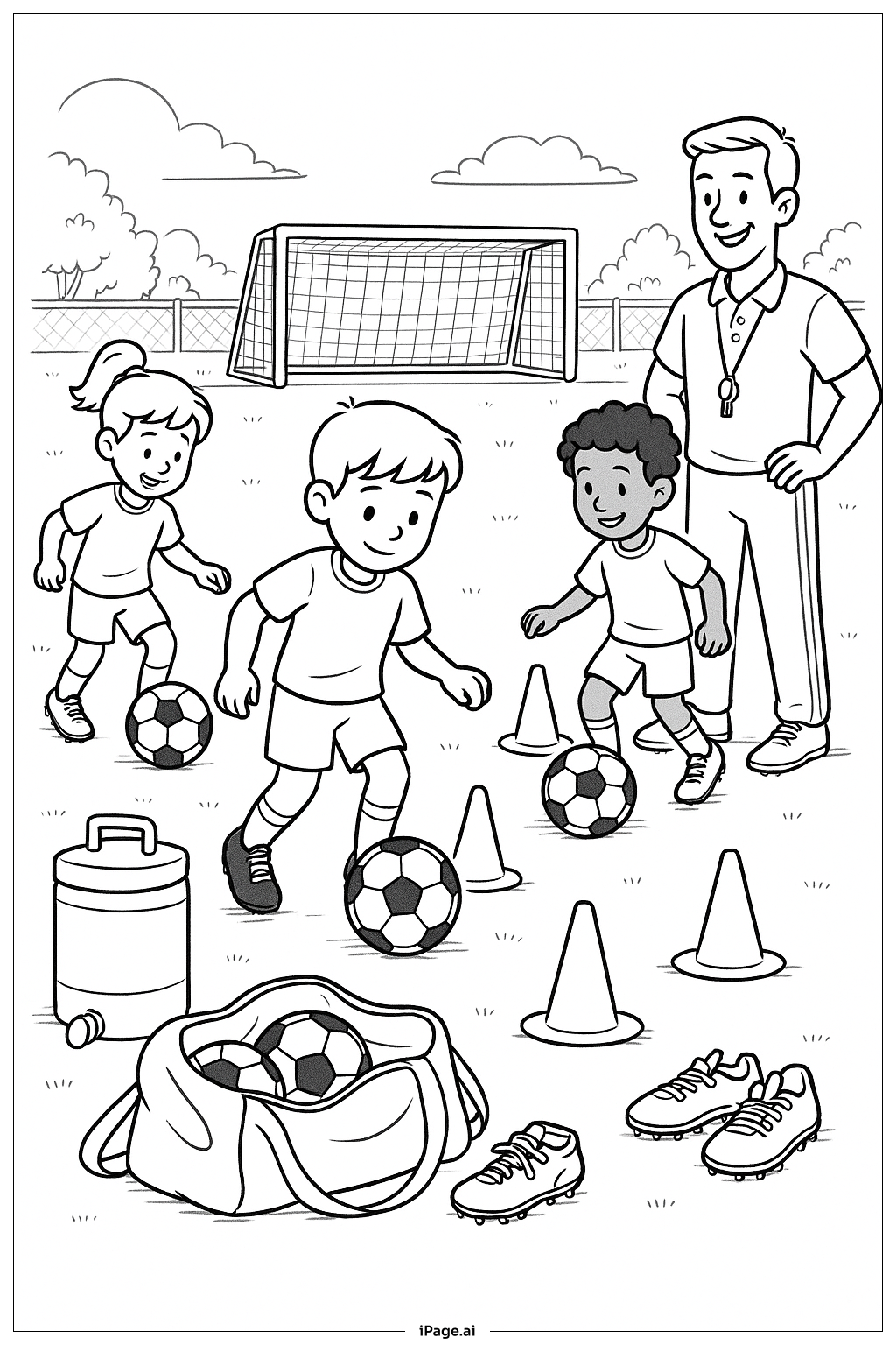 ユースサッカートレーニングドリル