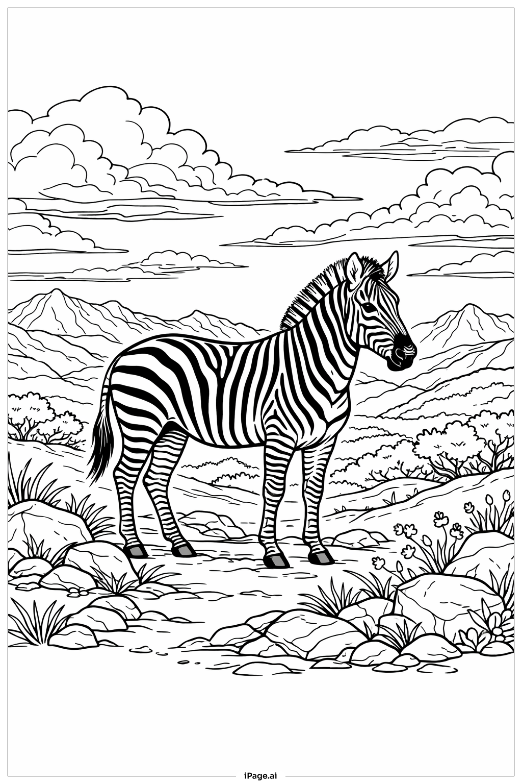 Ngựa Vằn Ở Đồi Xa