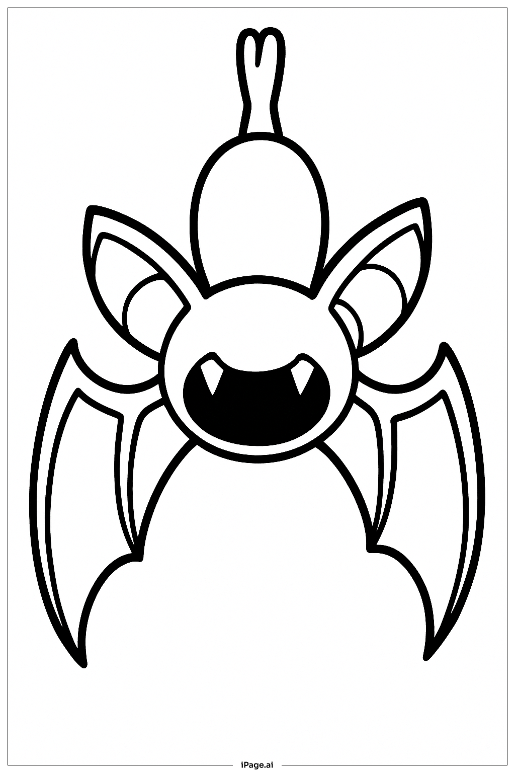  超音蝠 寶可夢 掛飾著色頁 