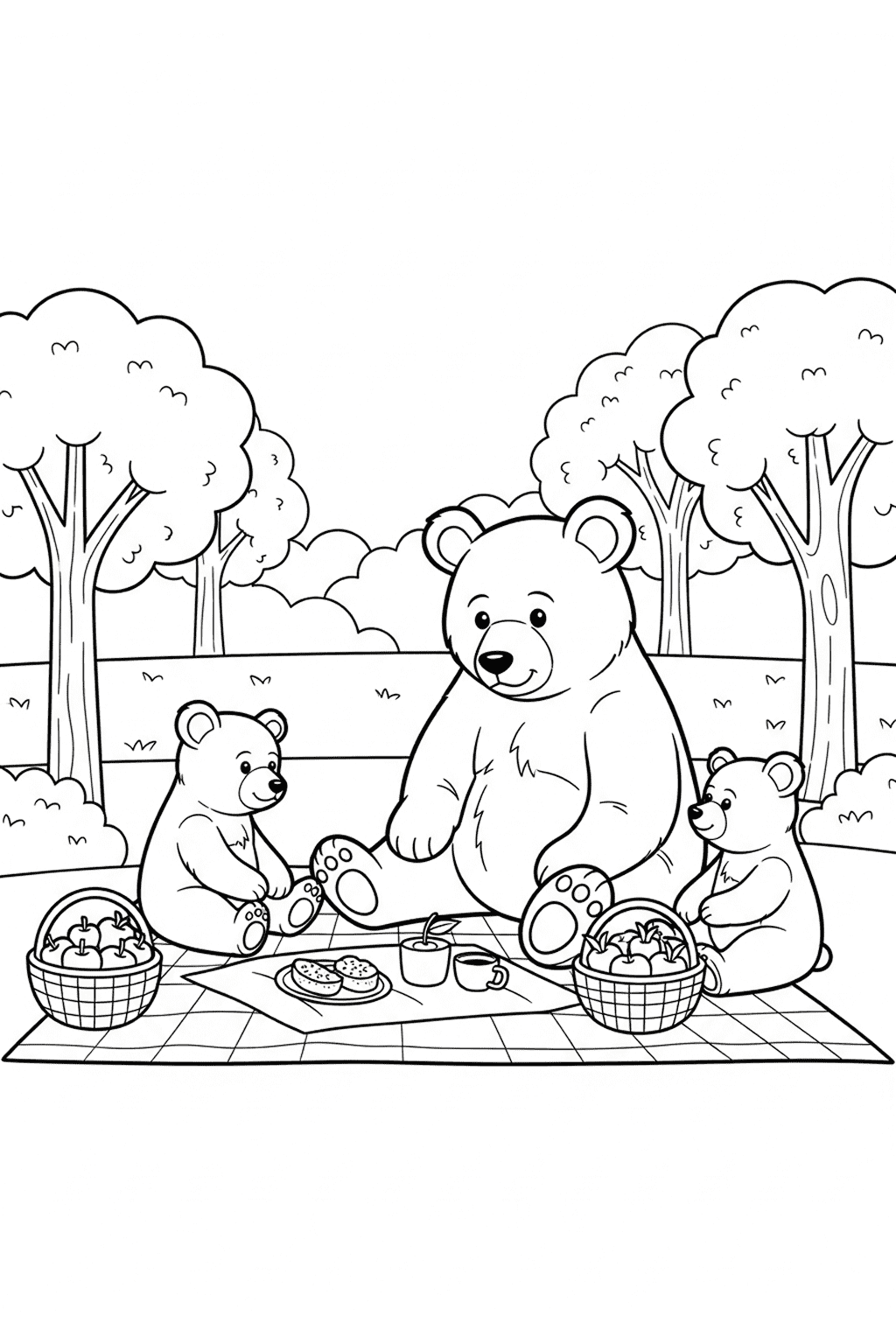 Bear online coloring page